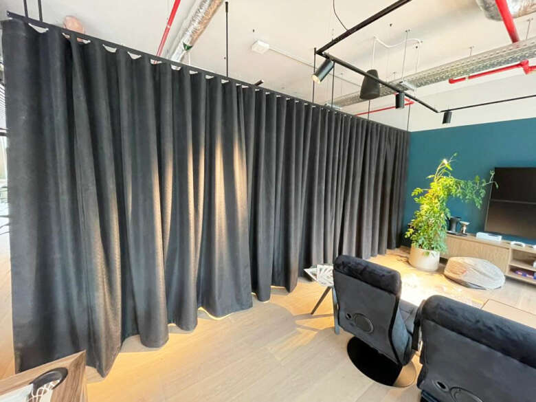 Blackout Lined Commercial Curtains